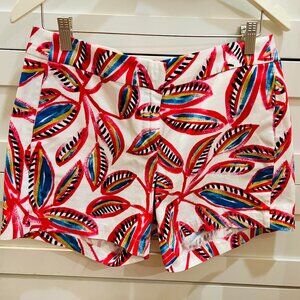 J CREW Print Shorts Women Size 6 Like New
